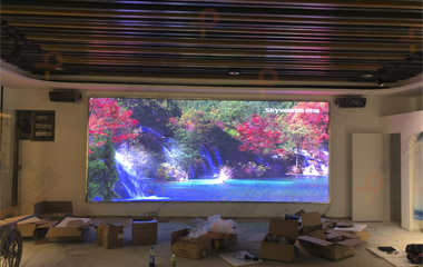廣州水利廳戶內(nèi)LED顯示屏項目